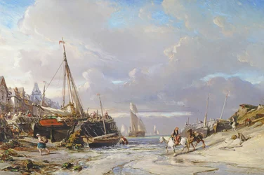 Hafen in der Bretagne, 1861